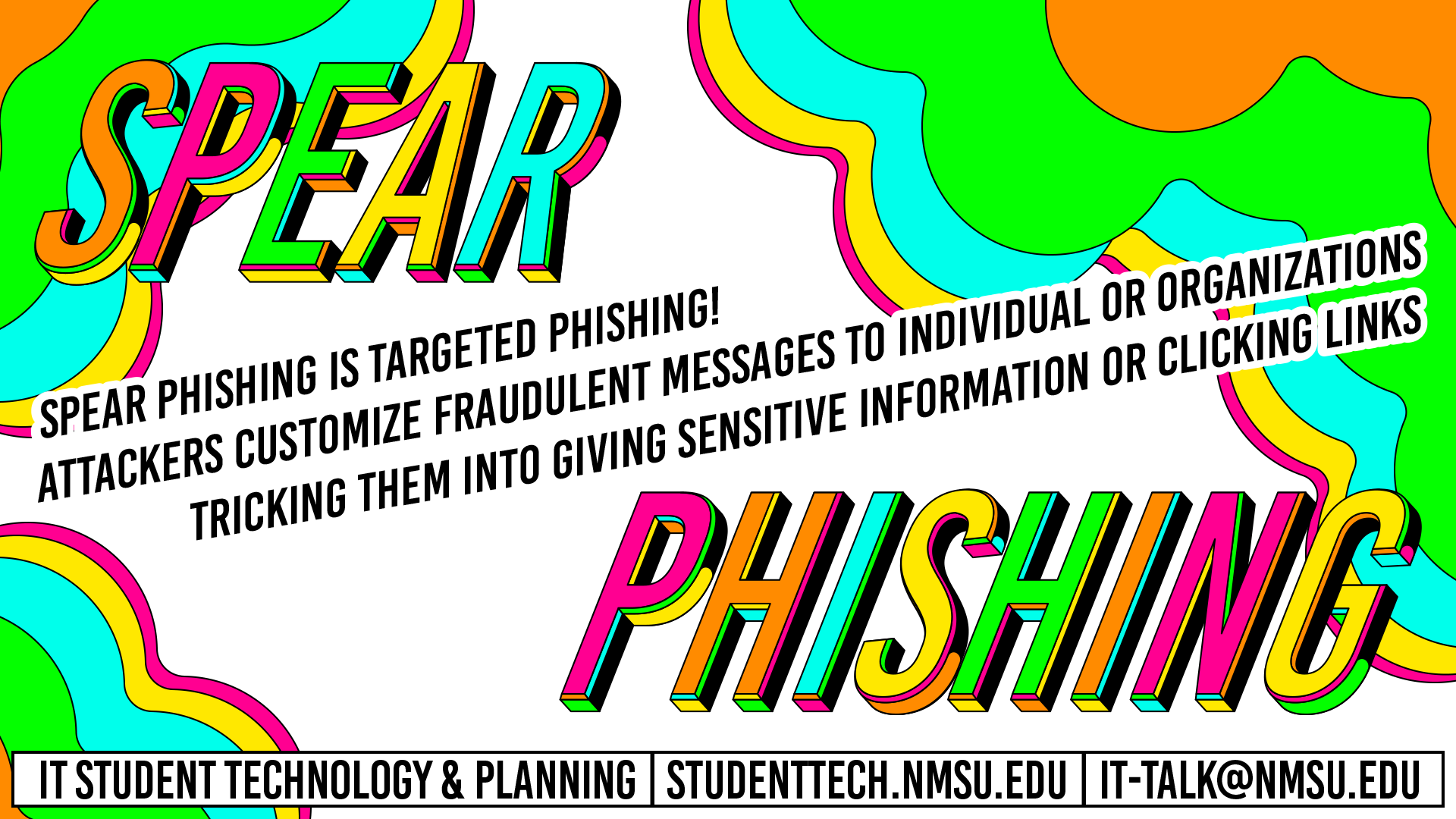 Spear phishing is targeted phishing! Attackers customize fraudulent messages to individuals or organizations, tricking them into giving sensitive information or clicking links.